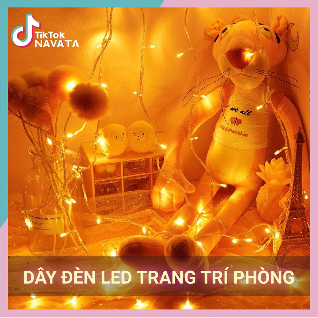 Dây đèn Led đèn trang trí 5m 10m không chớp nháy decor phòng Tiktok Room [Cắm Điện]