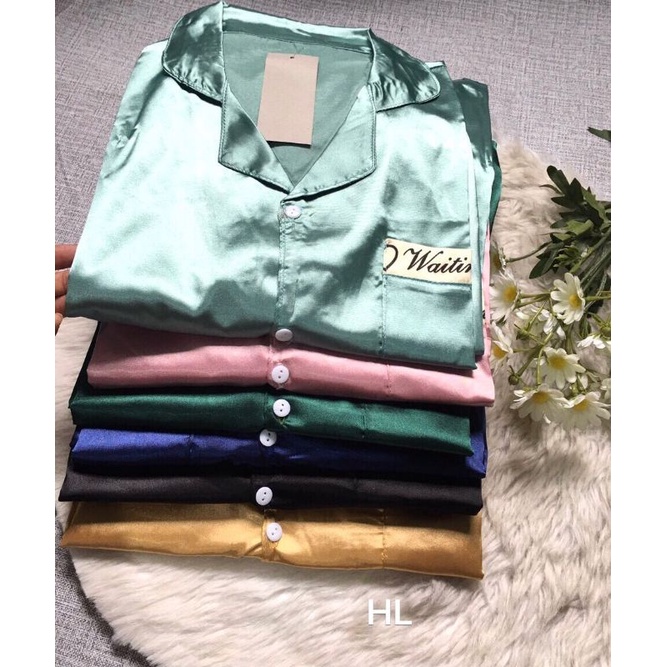 Bộ pyjama lụa tay cộc quần lửng kèm video ảnh thật | BigBuy360 - bigbuy360.vn