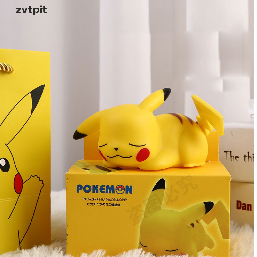 [ZVPT] Original Cute Pikachu Cartoon Soft Light Bedroom Bedside Night Light Ornaments DSF
