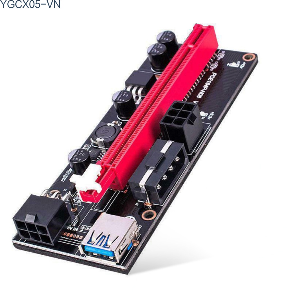 Thẻ Mở Rộng Ver009S Pci-E 6pin Pcie 1x Sang 16x Kèm Cáp Usb 3.0 Cho Btc Mining Miner | BigBuy360 - bigbuy360.vn
