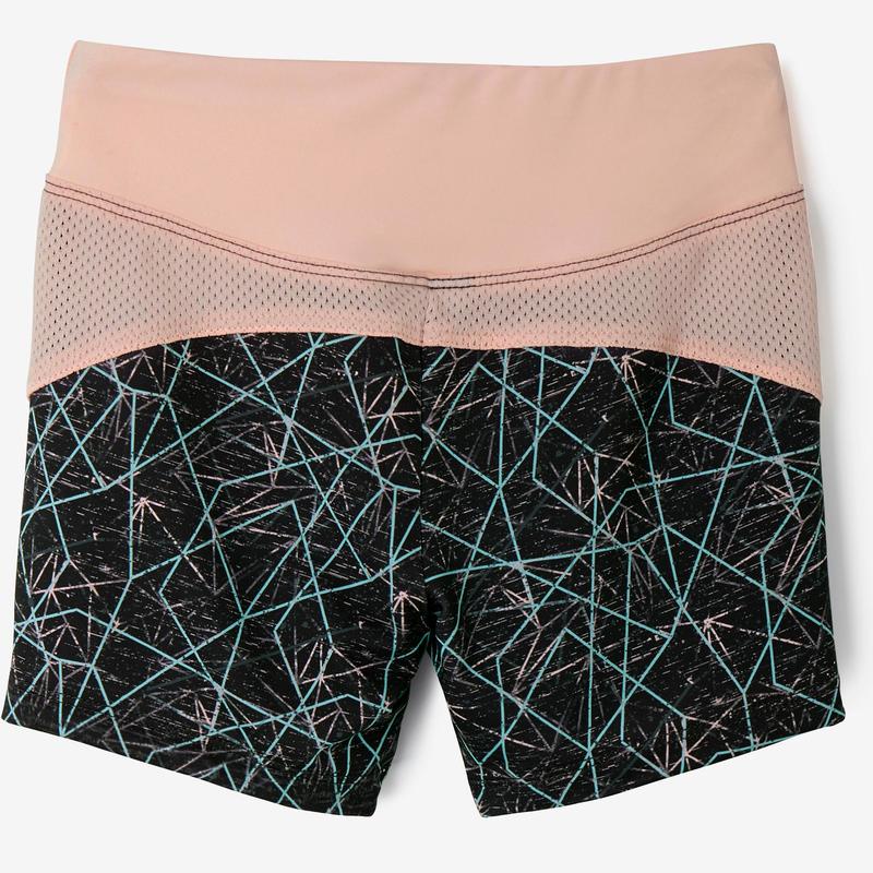 Quần short Decathlon DOMYOS S500 màu xám/hồng size 73-75CM