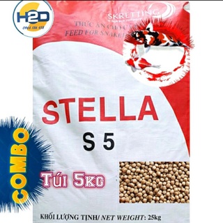 Combo túi 5kg cám koi stella đạm 40, 42 %