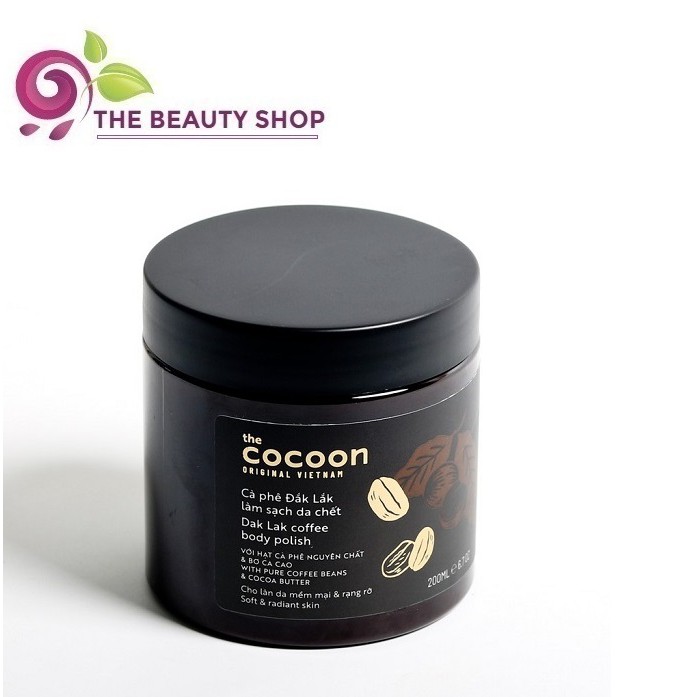 Tẩy da chết toàn thân chiết xuất cà phê Cocoon Dak Lak Coffee Body Polish 200ml | WebRaoVat - webraovat.net.vn