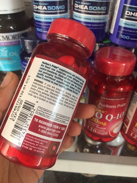 CoQ10 120mg, lọ 120v , Puritan’s Pride | Thế Giới Skin Care