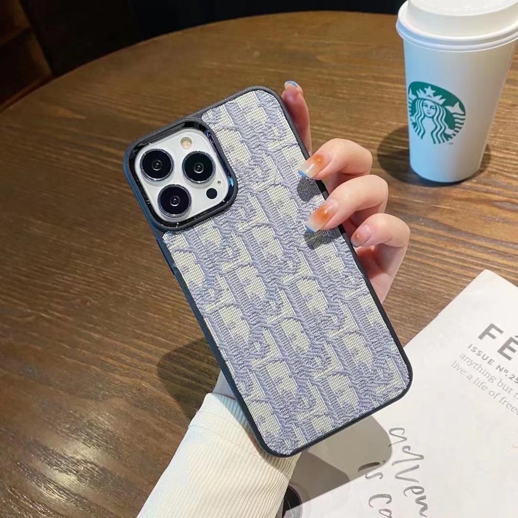 Ốp Điện Thoại Thêu Logo Sang Trọng Cho iphone 12mini 13mini 13 Pro Max i13 13pro 11 Pro Max i11 iX Xs XR Xs Max 7plus 8plus 12Pro 12 Pro Max