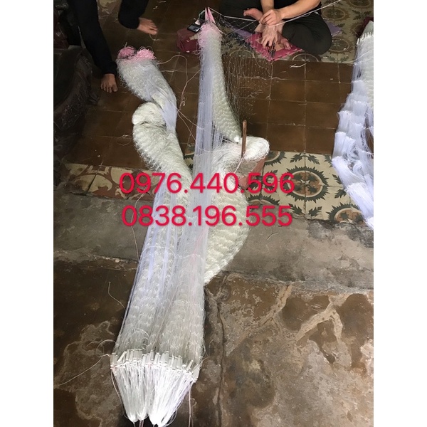 Lưới Dù 3 Màn Cao 2m Dài 60m 8,10,12,16cm Lưới Chìm