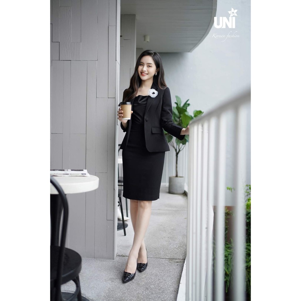 Áo Vest Nữ UNIVTH Đính Hoa Sang Trọng 5V0235 Uni Korean Fashion