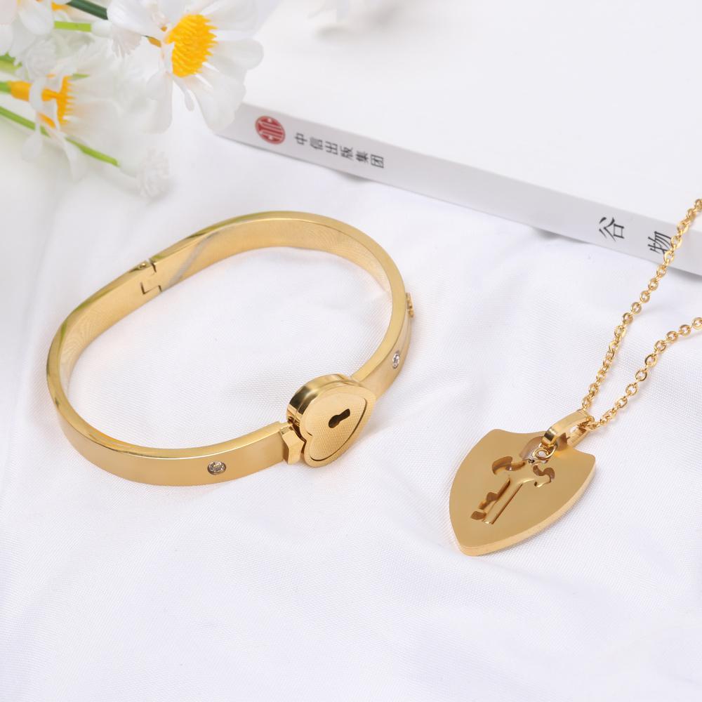 Vòng cổ Hình Ổ Khóa / Chìa Khóa Thời Trang Dành Cho Nam Và Nữ