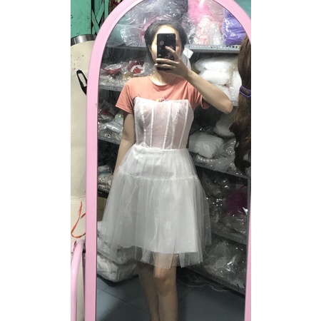 đầm lưới kim tuyến cúp ngực sexy cực kỳ sang chảnh. Có hình chụp thật