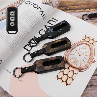( Da Thật CanVas LV ) Bao Da Bảo Vệ Chìa Khoá Smartkey HonDa SH Handmade Hàng Cao Cấp Sensei- Store
