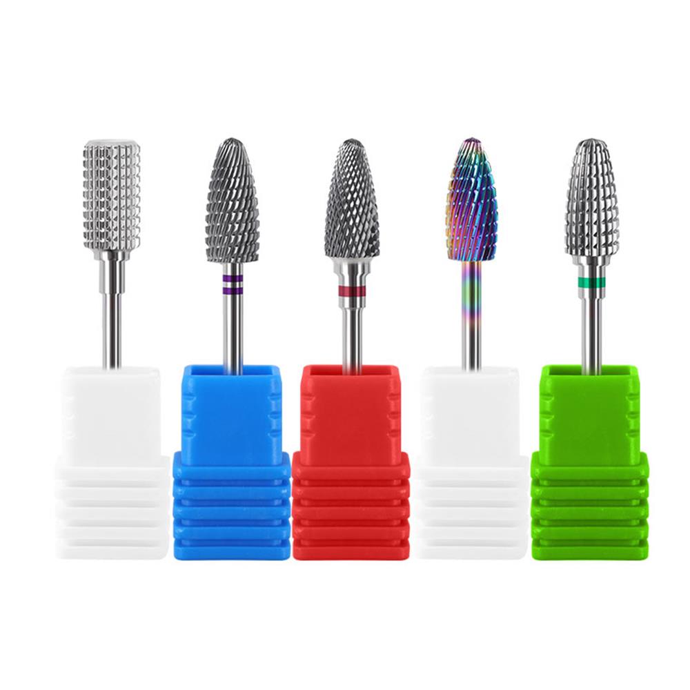 ❀SIMPLE❀ Beauty Nail File Nail Art Tools Tungsten Steel Nail Drill Bit Pedicure Manicure Cuticle Clean For Electric Milling Machine Hot Sale Grinding head