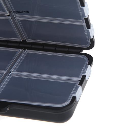 Hộp đựng mồi giả câu cá thiết kế 9 ô tiện dụng