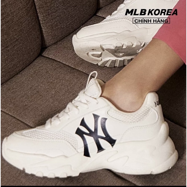 Pass giày sneaker MLB 1tr5 lúc mua 3tr6 bị nhầm size mang hơi chật còn mới 99,99%.size 230