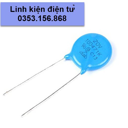 Tụ Chống Sét, tụ nổ, Varistor, tụ bảo vệ quá áp 10D471K 10K471 470V