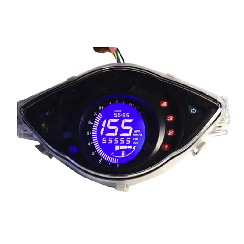 Màn hình LCD 7 màu cho xe Honda WAVE 100 Wave100R DIGITAL METER Alpha