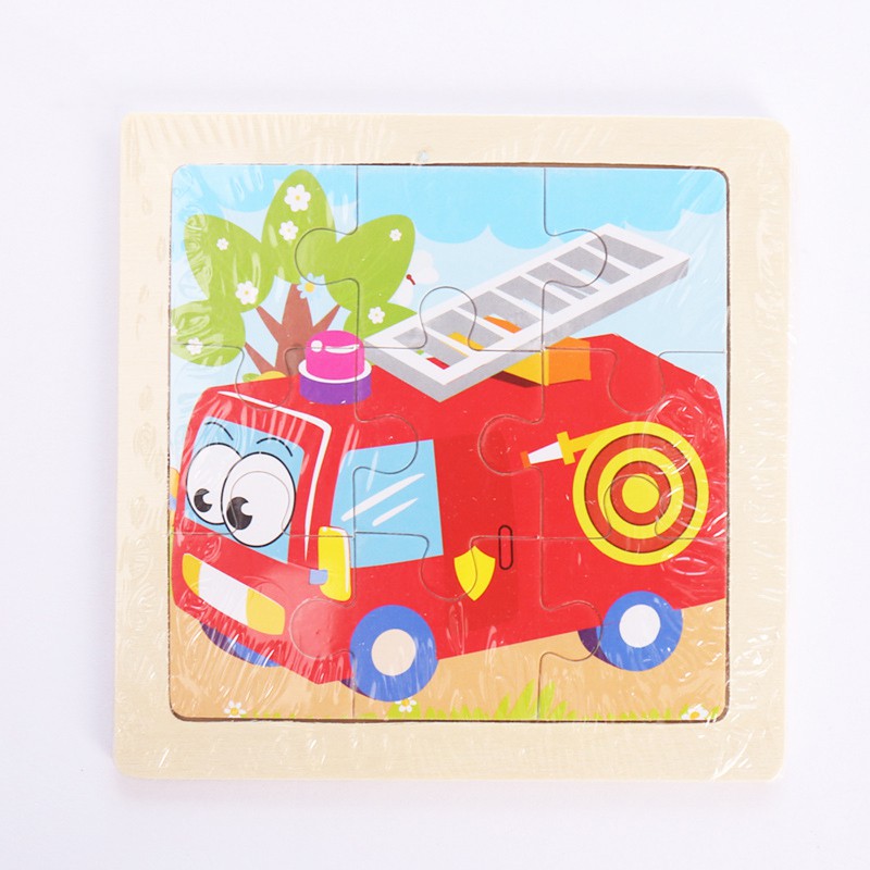 Combo 20 Tranh Ghép Hình 20 Chủ Đề Đồ Chơi Lắp Ráp Tranh Ghép Gỗ 9 Mảnh 11x11cm