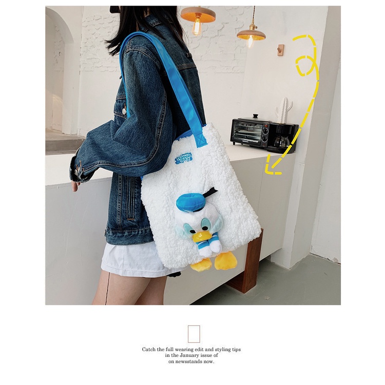 Túi Đeo Chéo Hình Vịt Donald Hoạt Hình Đáng Yêu 2022 Dành Cho Nữ