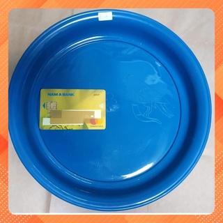 H01 - 10 cái mâm lót cu, nuôi chim, phi 25cm, xanh/dương