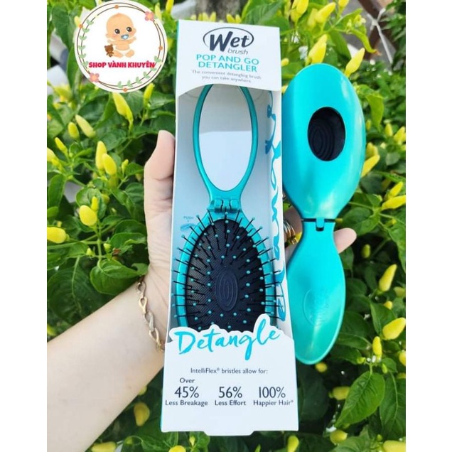 Lược gỡ rối WET BRUSH màu xanh