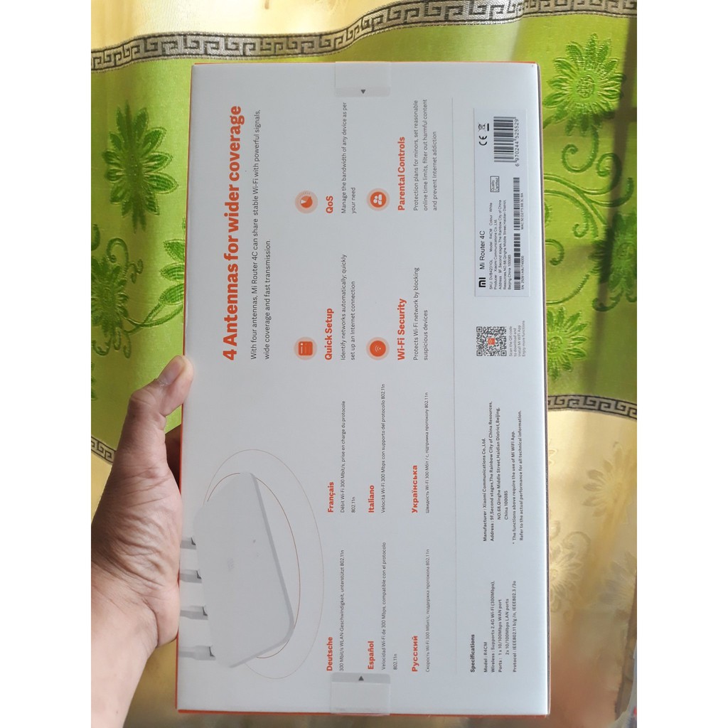 Router WiFi Xiaomi 4C 4 Anten, 300Mbps - Bộ Phát Xiaomi Wifi M4C ( R4CM )