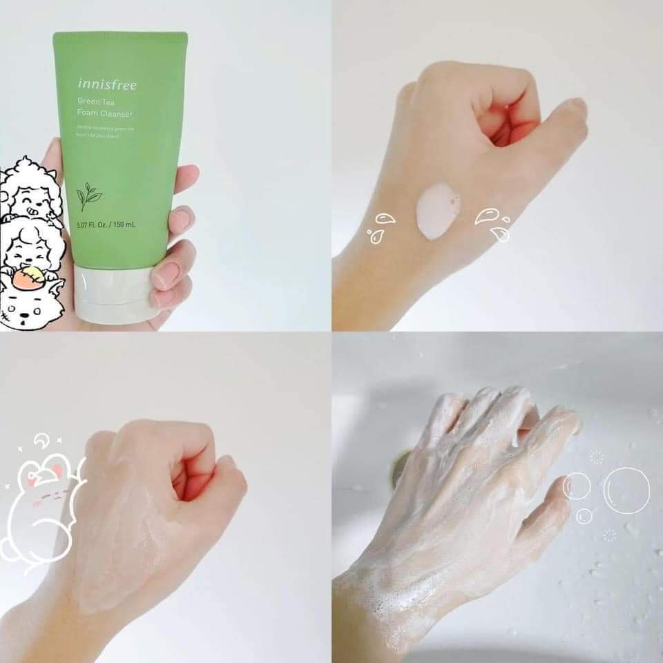 Sữa Rửa Mặt💖FREESHIP💖Sữa Rửa Mặt Trắng Da innisfree Green