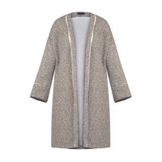 De Leah - Áo Khoác Tweed Ren Thang Dáng Dài - Thời trang thiết kế