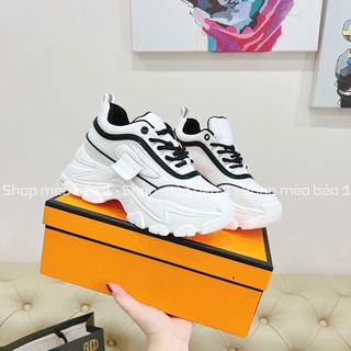 Giày thể thao độn đế tem viền đen đế cao fullbox hàng quảng châu cao cấp
