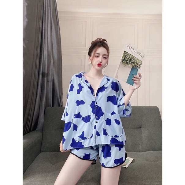 Đồ Bộ[Manggo] Pyjama Bigsize -Béo Bigsize đủ size 40-100kg Cao Cấp Mặc Nhà,Chất Lụa mát xịn