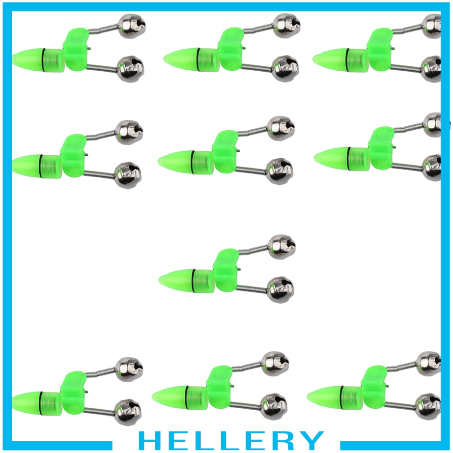 Set 10 Chuông Đôi Có Đèn LED Báo Hiệu Cá Cắn Câu