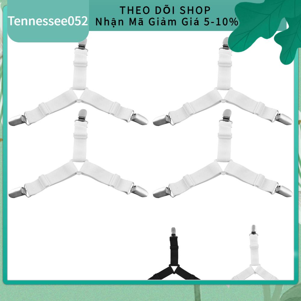 Tennessee052 4 cái Chốt tấm trải giường Chiều dài Có thể điều chỉnh Chống trượt rỉ sét Hoạt động đơn giản nệm