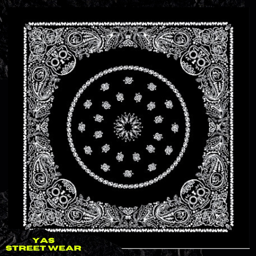 Khăn bandana lụa, khăn turban lụa cao cấp KHÔNG ĐƯỜNG MAY GẤP MÉP phong cách streetstyle khăn lụa vuông 60x60