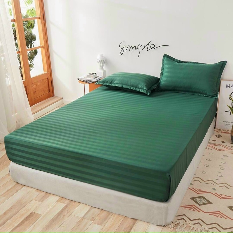 Bộ ga gối Cotton 3F dùng cho khách sạn homestay MÂY BEDDING đủ kích thước nệm đủ màu