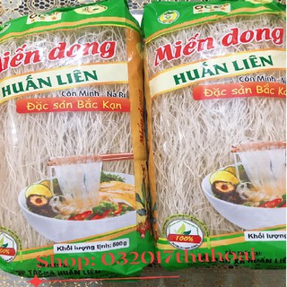 [1 kg (02 túi))] Miến dong Bắc Kạn hiệu Huấn Liên (Côn Minh - Na Rì - Bắc Kạn) loại ngon đặc biệt