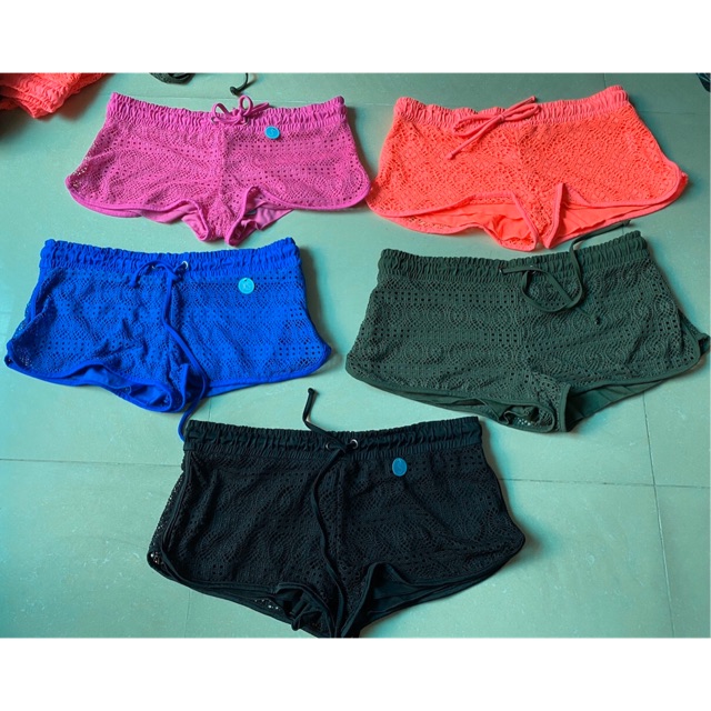 Quần short lưới ren đi biển, hàng xuất xịn