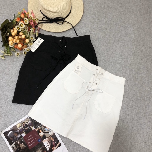 Chân váy đan dây chất kaki - Hình sàn chụp thật -z9U | BigBuy360 - bigbuy360.vn