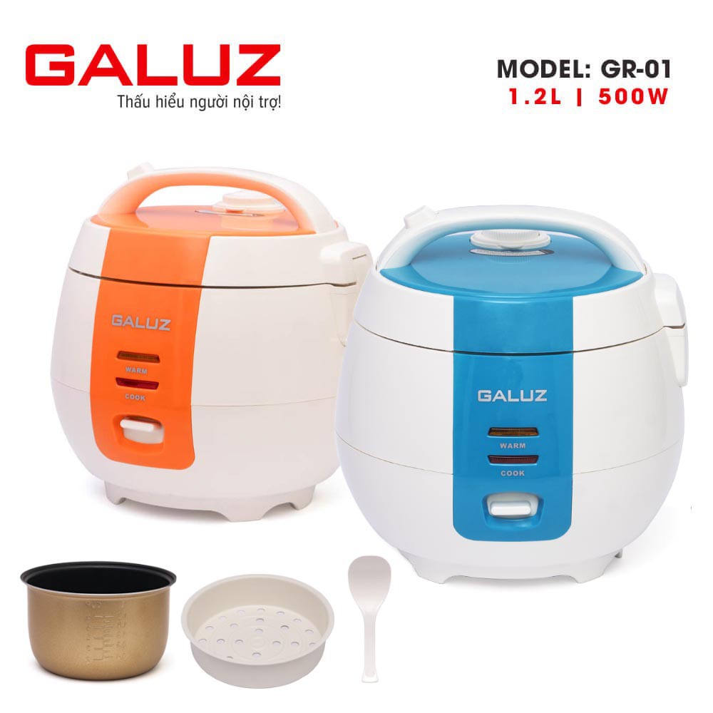 Nồi cơm điện cơ Galuz GR-01 dung tích 1.2 lit hàng chính hãng, bảo hành 12 tháng