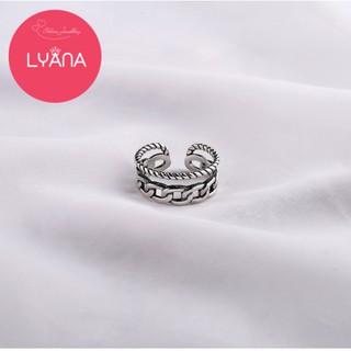 Nhẫn bạc nữ cá tính cool ngầu N0011