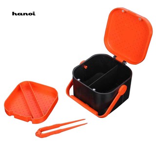 Hộp đựng mồi câu cá dạng con giun đất tiện dụng