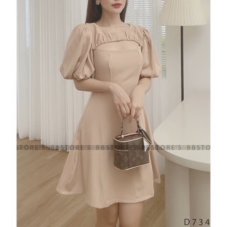  [BBSTORE'S] Đầm Xoè Khoét Ngực - D734