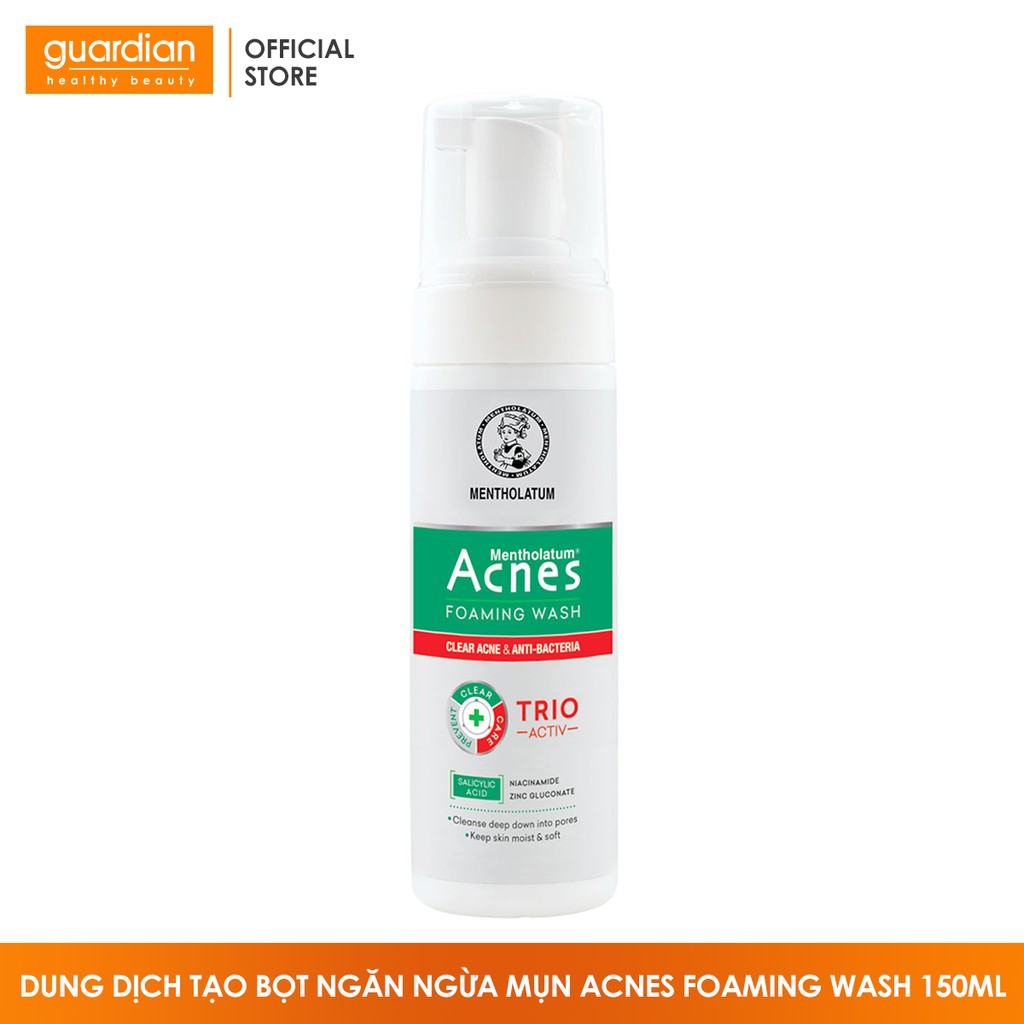 Dung dịch tạo bọt ngăn ngừa mụn Acnes Foaming Wash 150ml