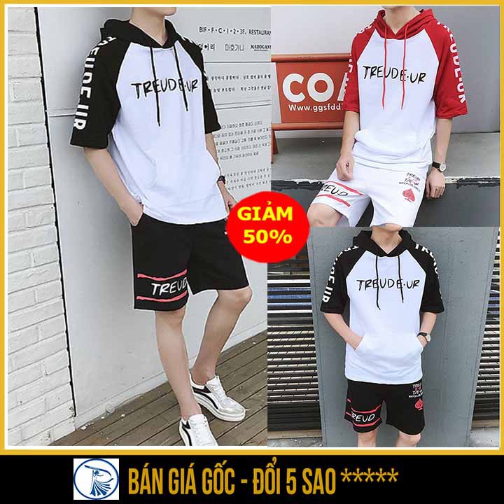 Giá Sỉ ⚡️Siêu Phẩm⚡️ Đồ bộ thể nam có nón, sét quần áo mặc nhà chất thun lưới mè kèm mũ thoáng mát ( stt có nón cũ )