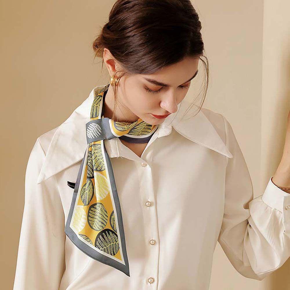 JARRED Khăn Choàng Cổ Bằng Lụa In Họa Tiết Thời Trang Dành Cho Nữ
