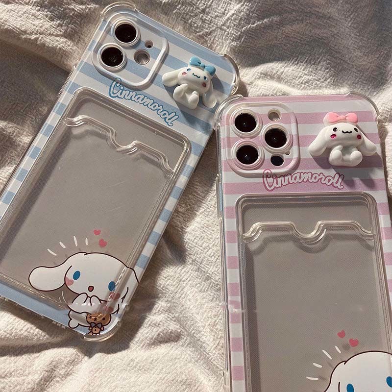 Ốp Điện Thoại Trong Suốt Hình 3D Cho iPhone 12 13 11 Pro Max X Xs Max Xr 7 8 Plus