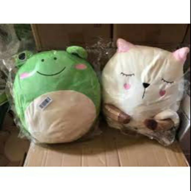 #Gối _ôm_ mèo_ tròn , ếch_ xanh_ Bobby#