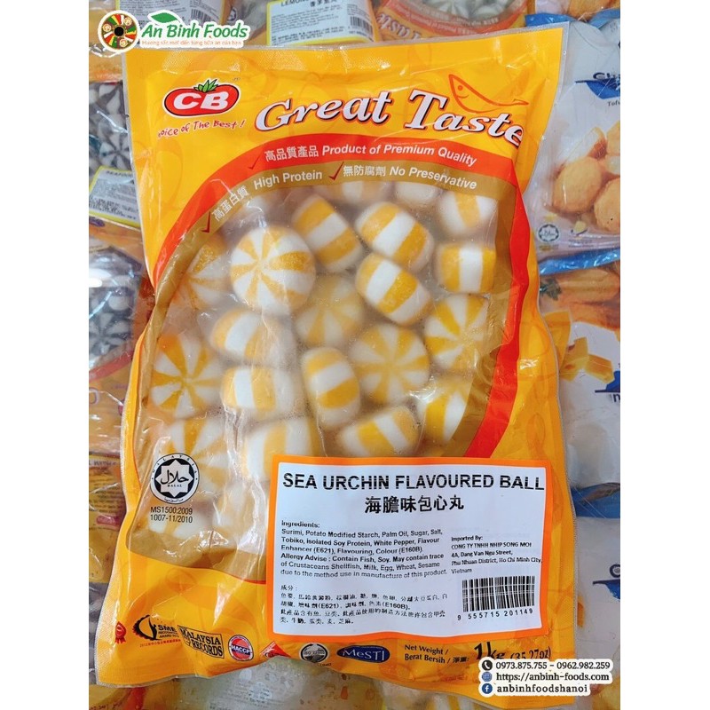 Bánh bao nhân trứng nhím biển (Vàng) 1kg_Giao Hàng Hà Nội