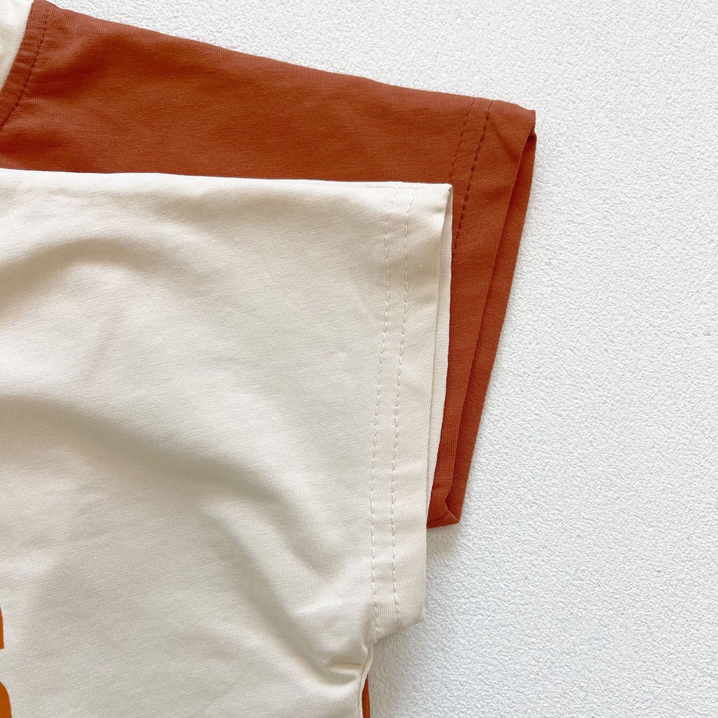 Bộ Áo Liền Quần Tay Ngắn Chất Liệu Cotton Thời Trang Mùa Hè Dễ Thương Cho Bé 3-24 Tháng Tuổi