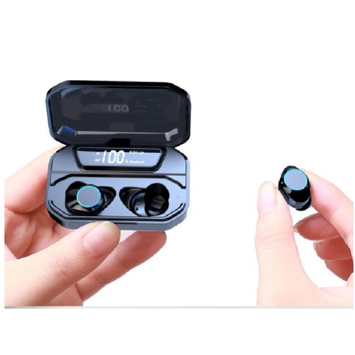 Tai Nghe Bluetooth, Tai Nghe Không Dây G02 Tws 3300mah Bt5.0 6d Có Đèn Led Và Phụ Kiện, Chống ồn, Chống Nước.