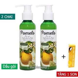 Combo 2 Dầu Gội Tinh Dầu Bưởi Pomelo dưỡng tóc, ngăn rụng tóc