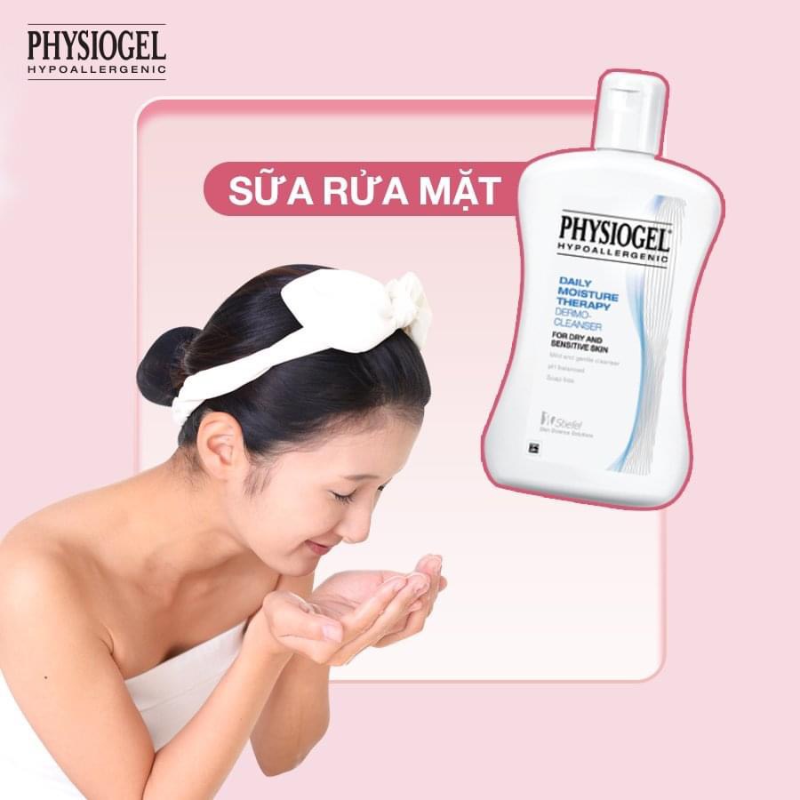 Sữa Rửa Mặt Physiogel Daily Moisture Therapy Dermo Cleanser 150ml/T7/2023
