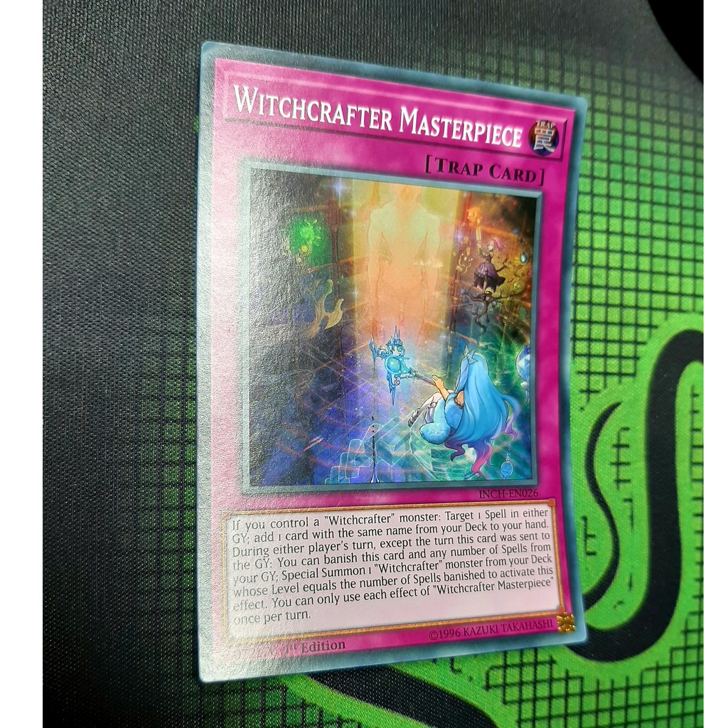 [ Đỗ Lạc Shop ] Thẻ Bài Yugioh Trap Witchcrafter Masterpiece - INCH-EN026 - Super
